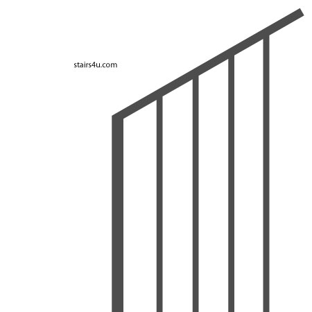 safety problem removed on stair handrail banister